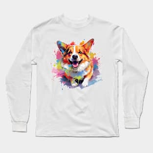 Corgi Art Long Sleeve T-Shirt